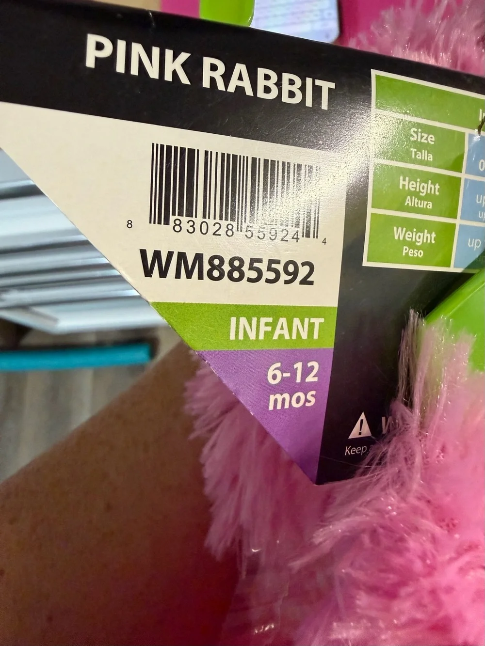 Rubie's PINK BUNNY Rabbit Baby Infant Costume, 3pc 6-12 Months NWT | Halloween